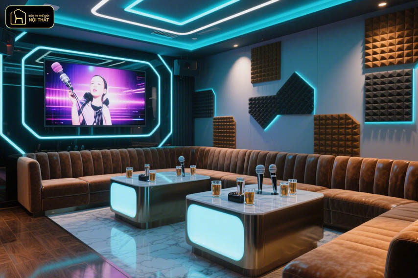 Thiết kế nội thất phòng Karaoke
