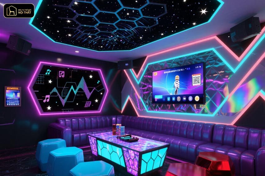 Thiết kế nội thất phòng Karaoke