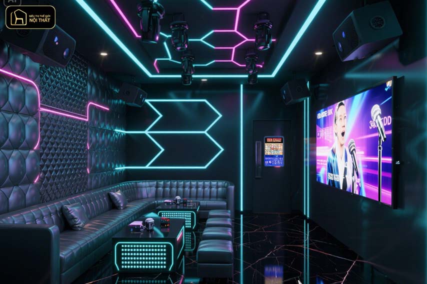 Thiết kế nội thất phòng Karaoke