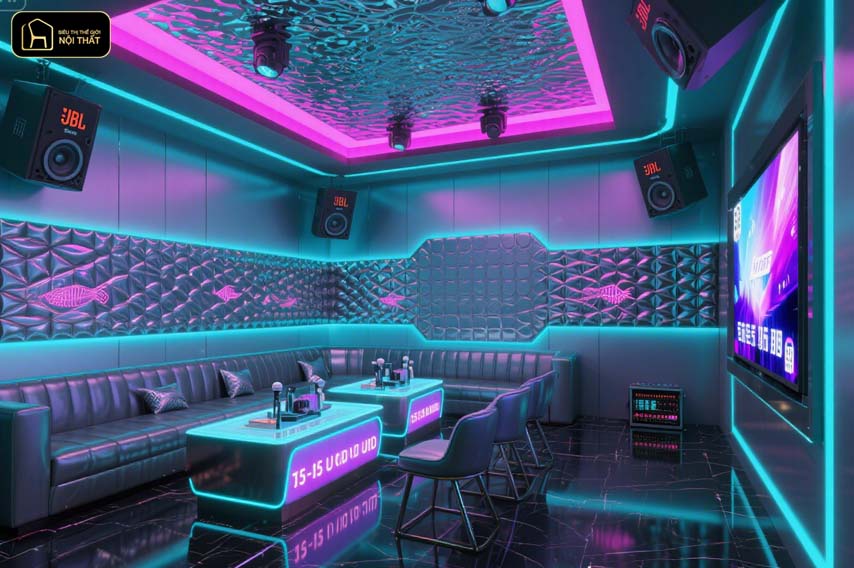 Thiết kế nội thất phòng Karaoke
