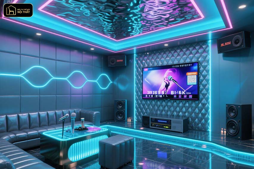 Thiết kế nội thất phòng Karaoke