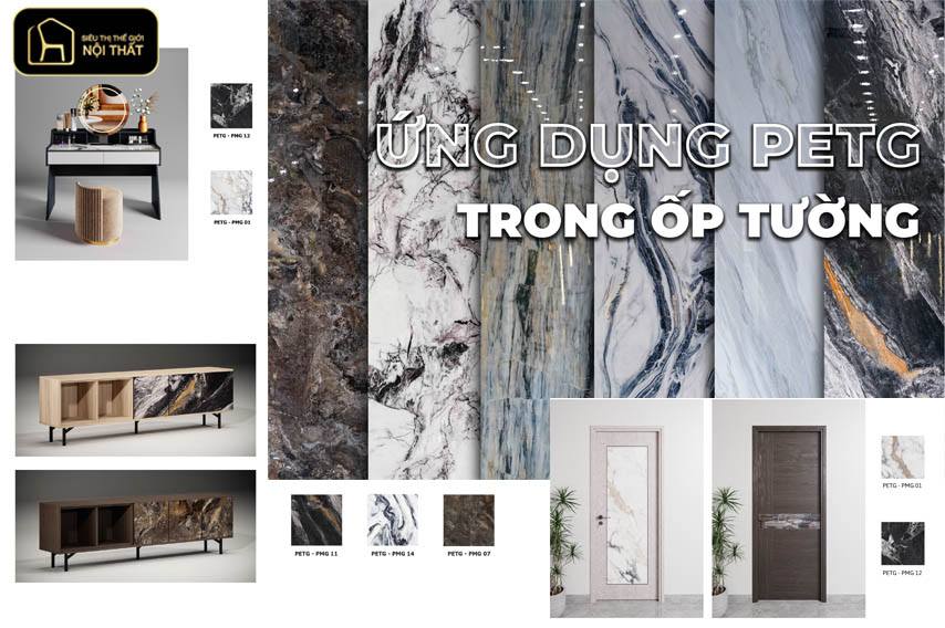 PETG được ứng dụng đa dạng trong nội thất