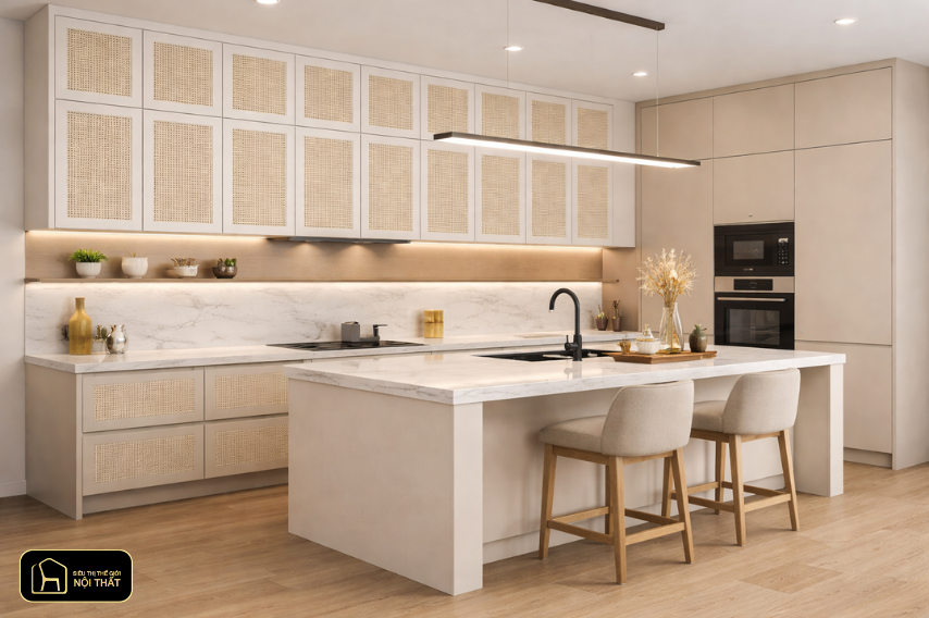 Xu hướng thiết kế tủ bếp 2026: Giải pháp tối ưu cho không gian bếp hiện đại