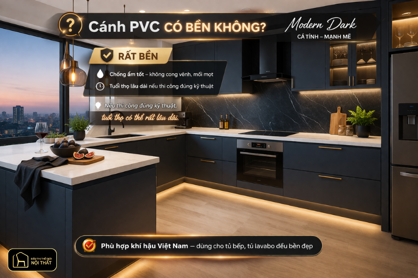 Xu hướng thiết kế tủ bếp 2026: Giải pháp tối ưu cho không gian bếp hiện đại