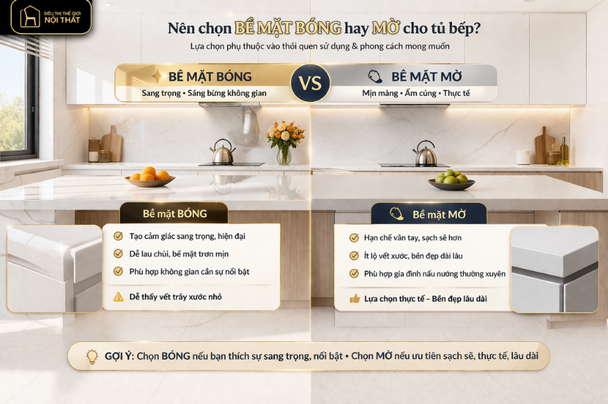 Xu hướng thiết kế tủ bếp 2026: Giải pháp tối ưu cho không gian bếp hiện đại