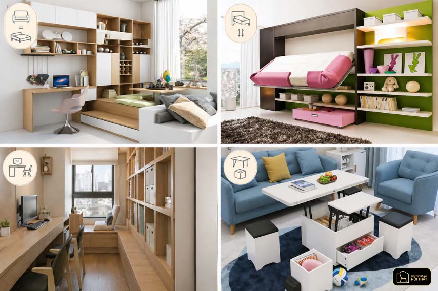 Cách chọn nội thất đa năng cho không gian nhỏ tối ưu diện tích