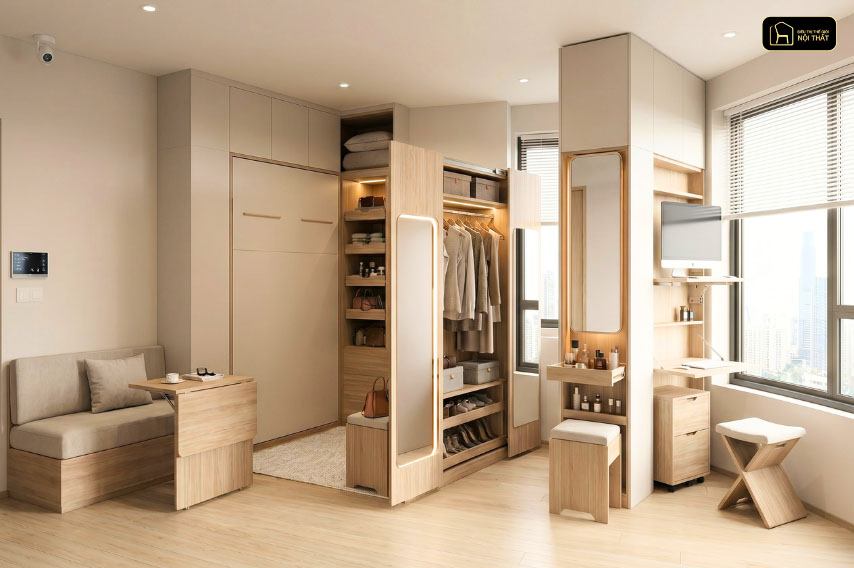 Cách chọn nội thất đa năng cho không gian nhỏ tối ưu diện tích