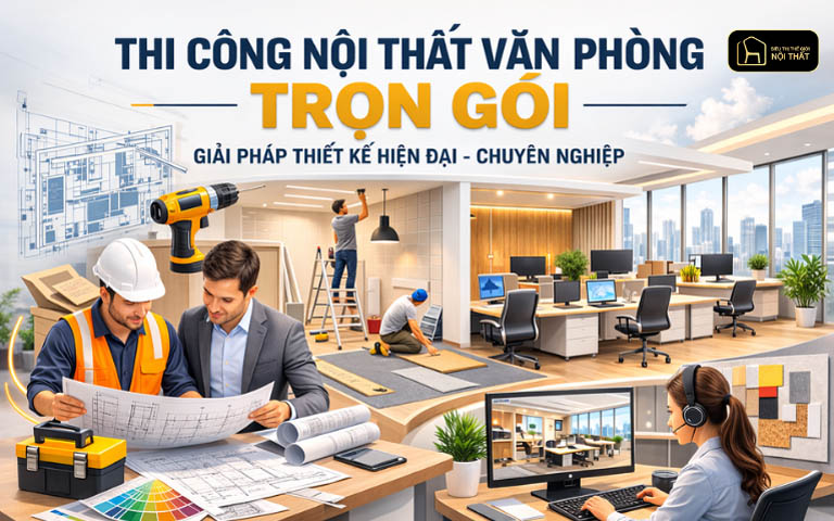 Thi Công Nội Thất Văn Phòng Trọn Gói – Giải Pháp Thiết Kế Văn Phòng Hiện Đại, Chuyên Nghiệp