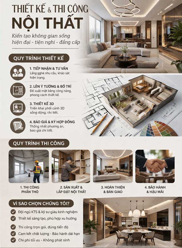 thiết kế thi công nội thất