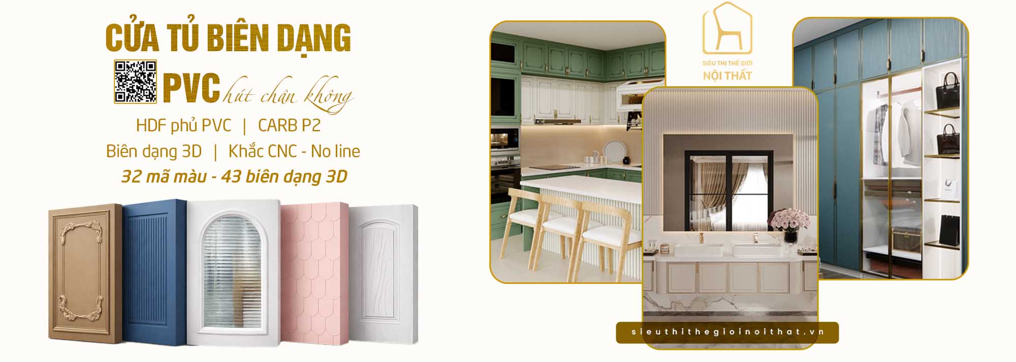 HDF phủ PVC