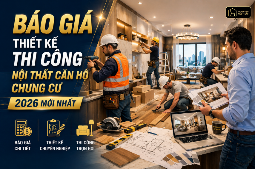 Thi công nội thất căn hộ