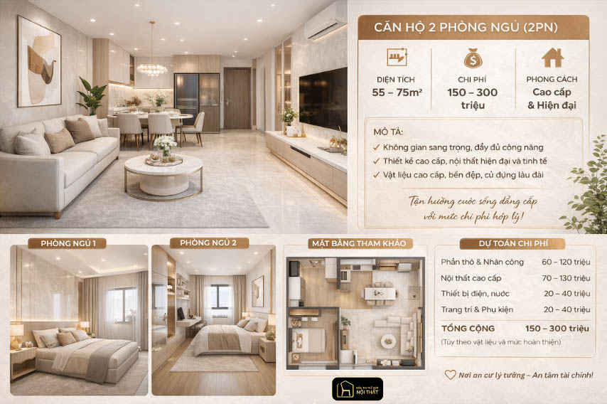 Thi công nội thất căn hộ