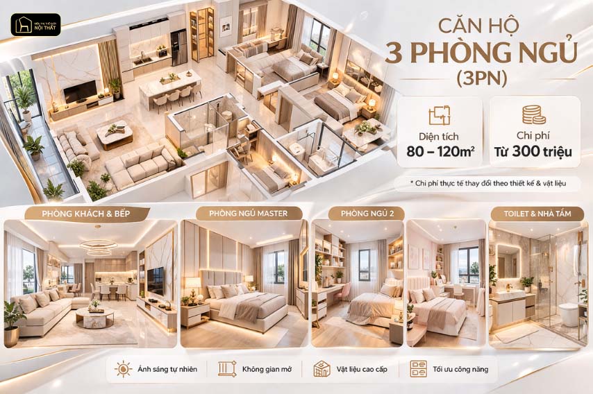 Thi công nội thất căn hộ