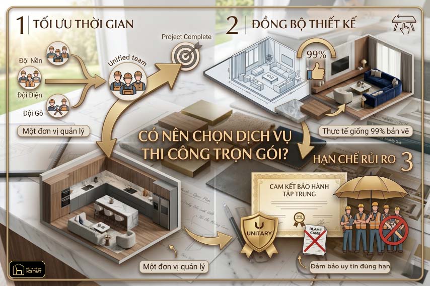 Thi công nội thất chung cư