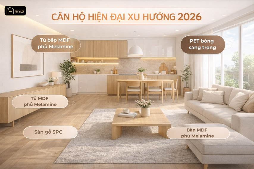 Thi công nội thất căn hộ