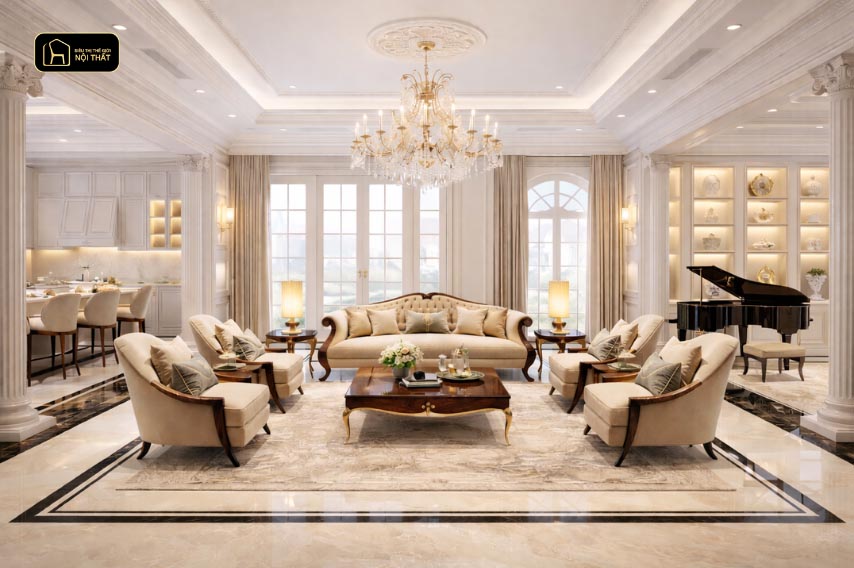 Thi công nội thất biệt thự